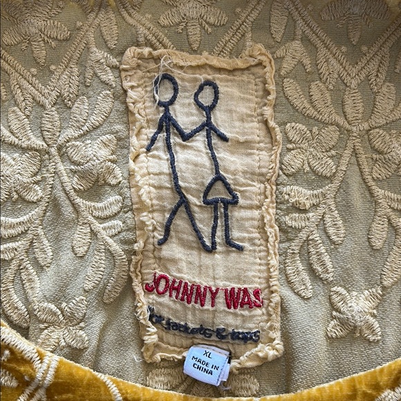 Johnny Was Gold Embellished Relaxed Tunic - Picture 2 of 3